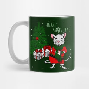 merry christmas rat mouse ugly xmas Mug